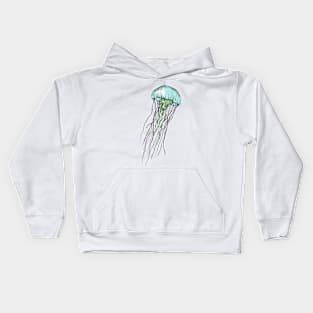 Jellyfish Print Kids Hoodie